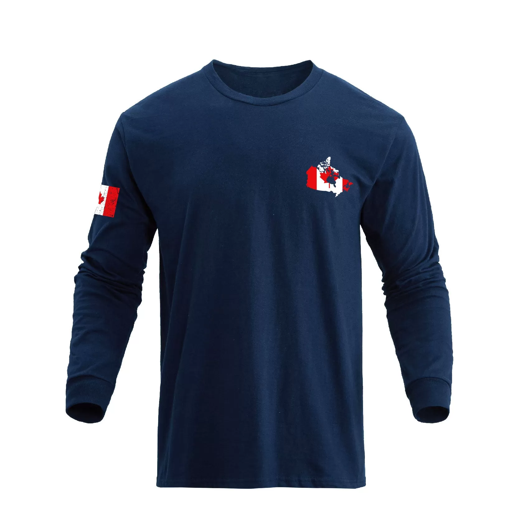 CANADIAN FLAG GRAPHIC LONG SLEEVE T-SHIRT