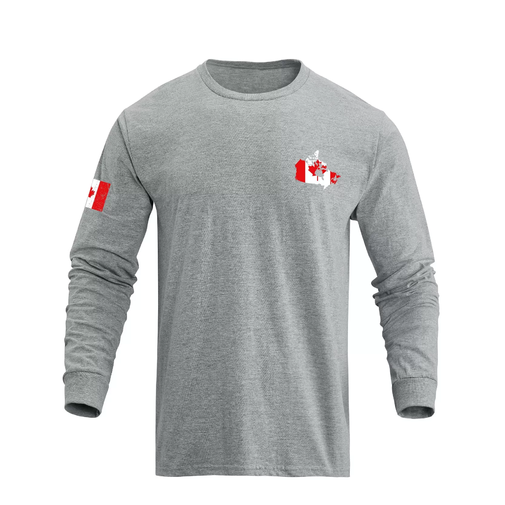 CANADIAN FLAG GRAPHIC LONG SLEEVE T-SHIRT