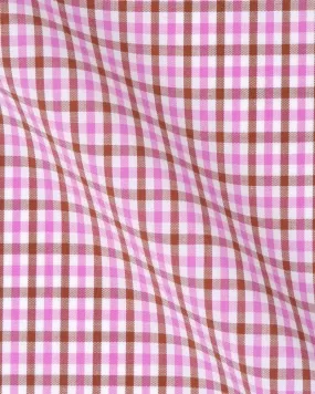 Canclini London Pink & Red Check Shirt 2420.w021.0261.fan