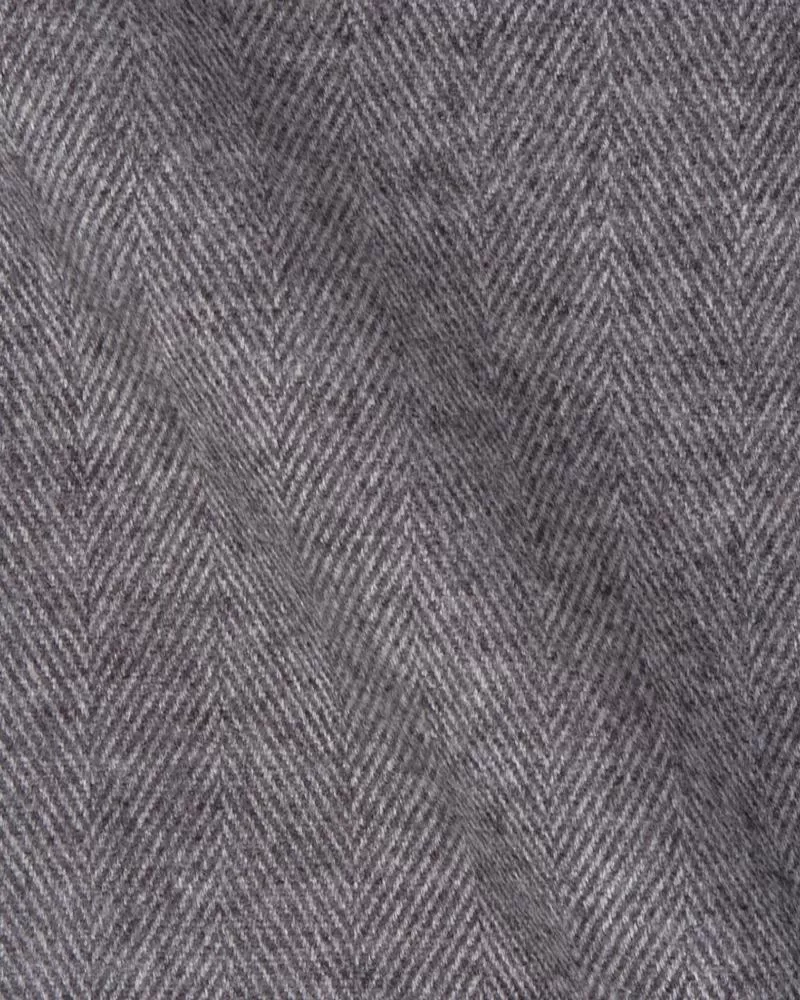 Canclini Melton Grey Herringbone Shirt 2331.w012.0251.scu