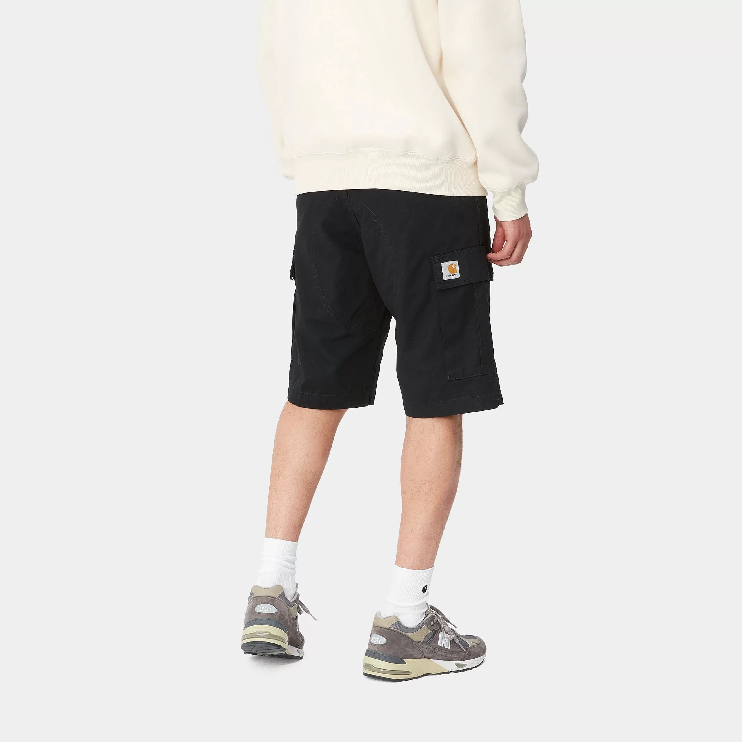 Carhartt Regular Cargo Short Black Rinsed