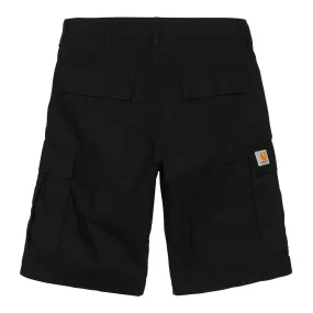 Carhartt Regular Cargo Short Black Rinsed