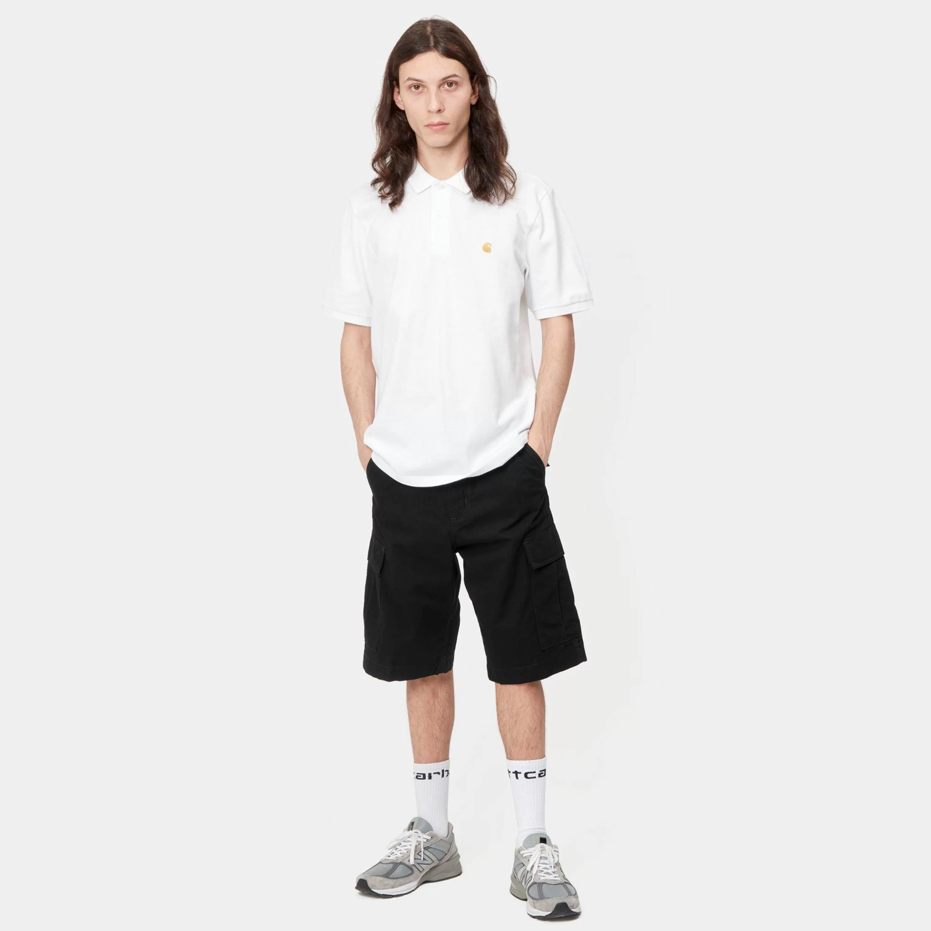 Carhartt Regular Cargo Short Black Rinsed