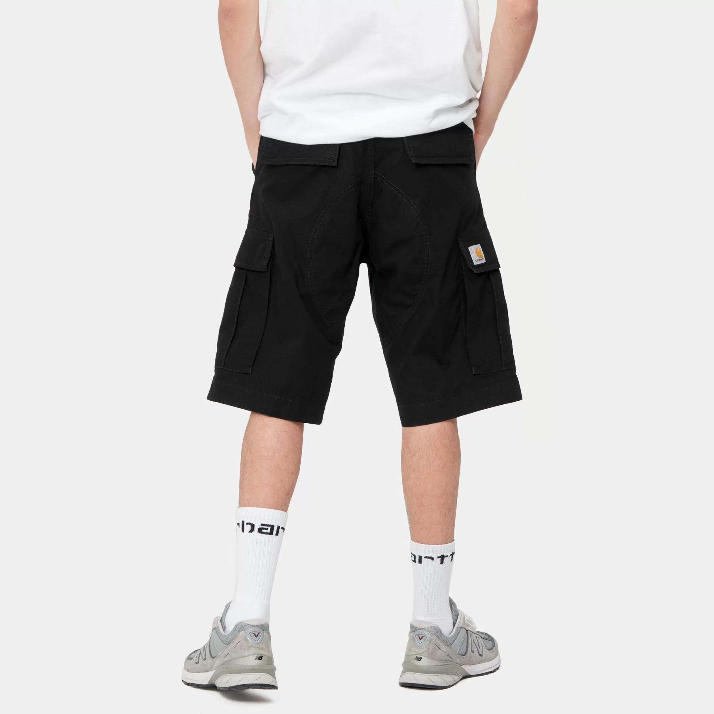 Carhartt Regular Cargo Short Black Rinsed