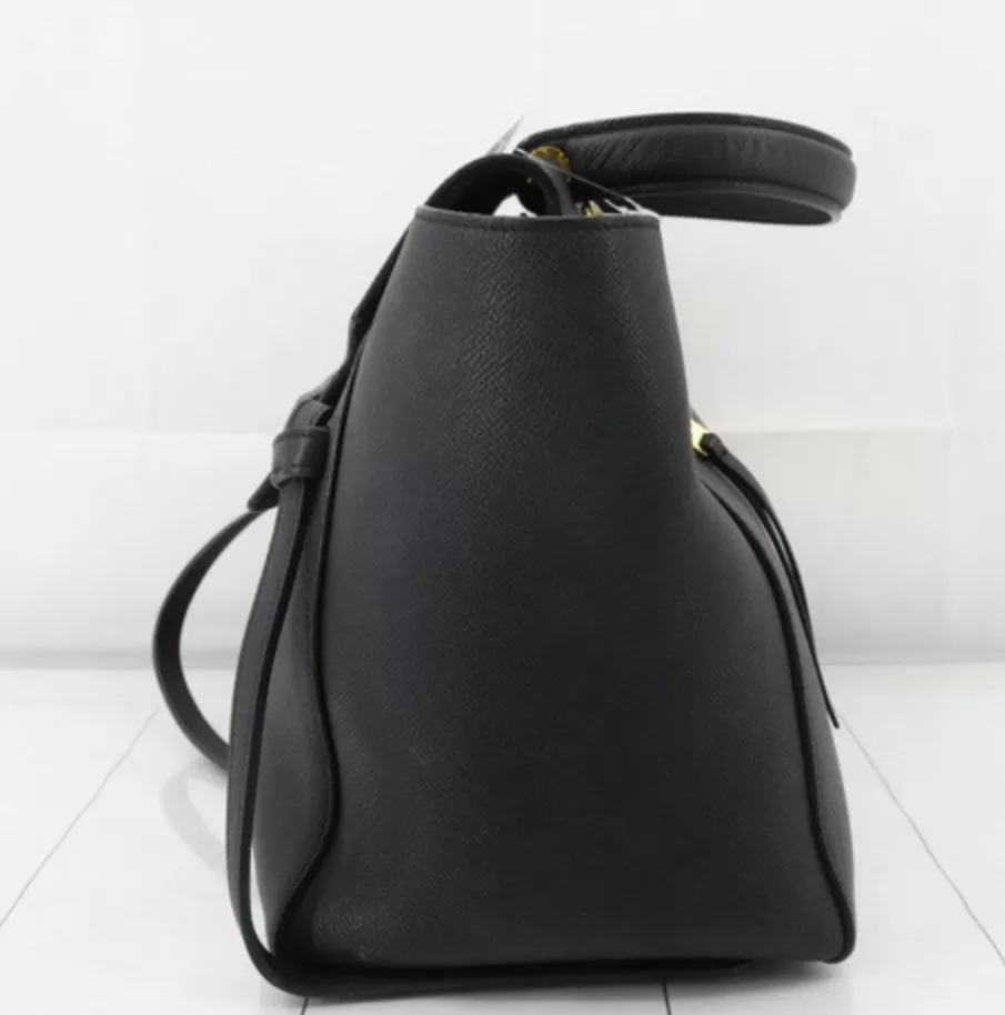 CELINE  Grained Calfskin Mini Belt Bag Black