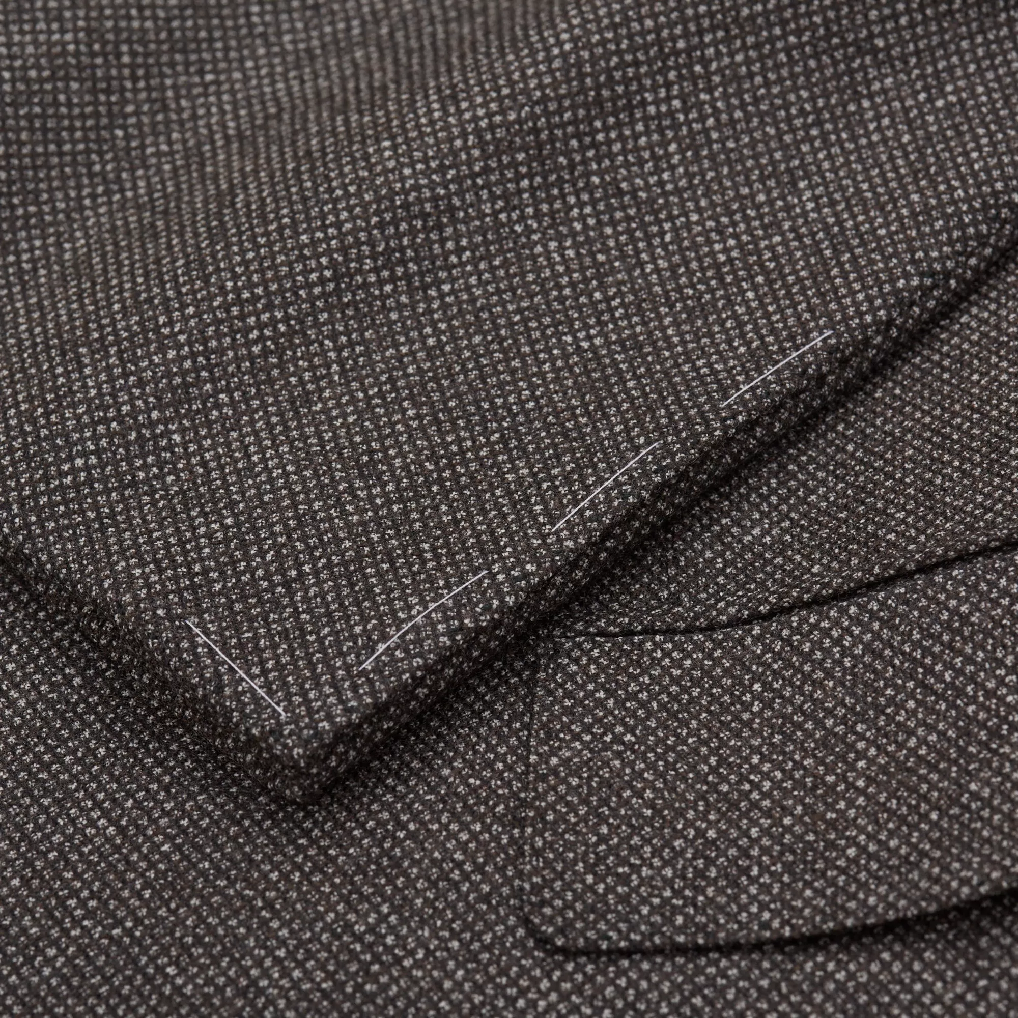 CESARE ATTOLINI Napoli Handmade Gray Birdseye Wool Suit EU 50 NEW US 40