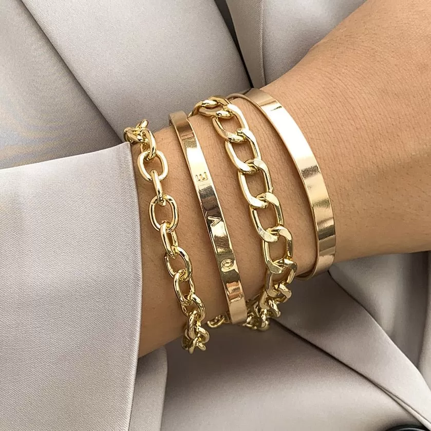 Chain Bracelets Bangles