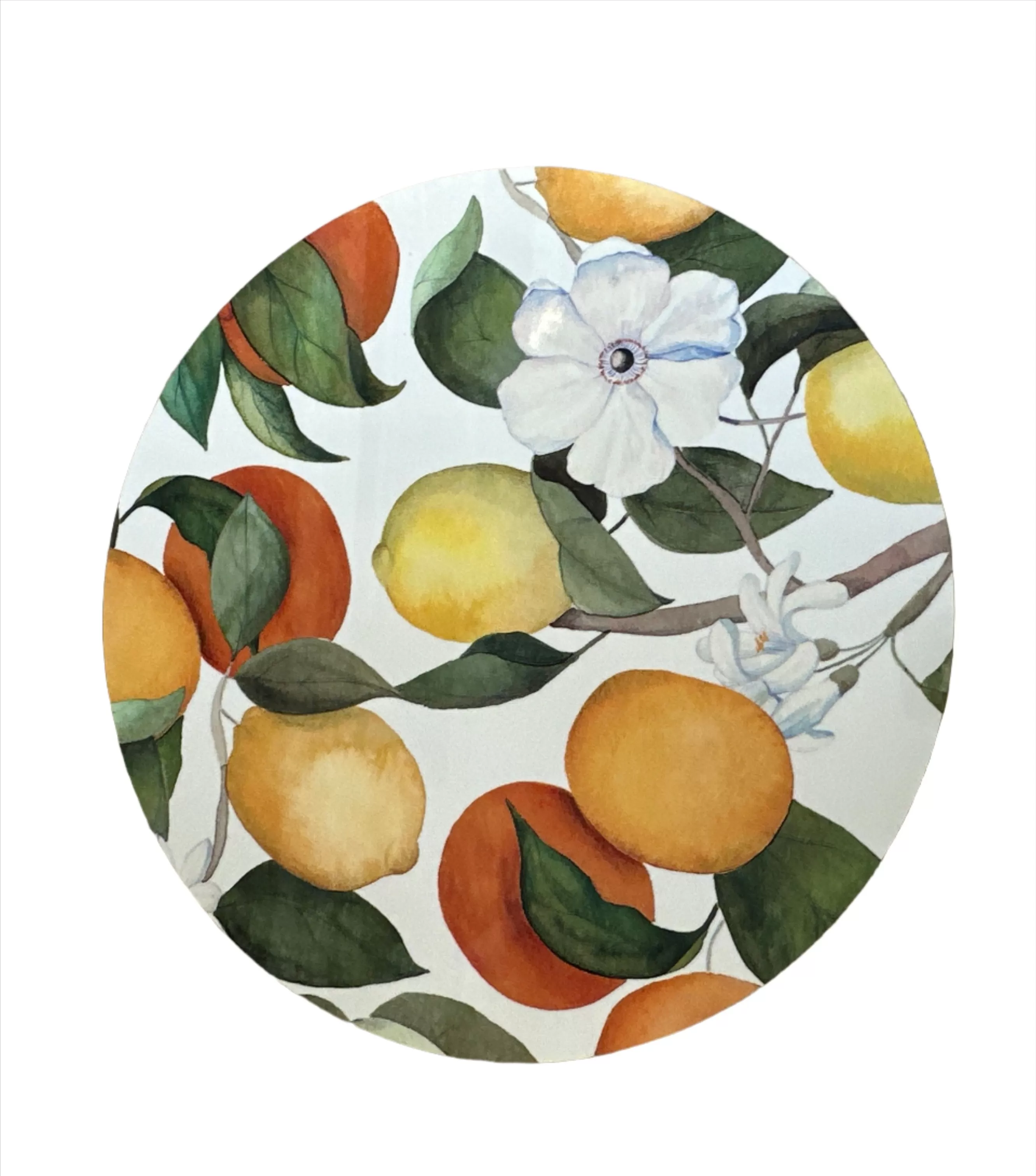 'Citrus' Round Placemat & Coasters