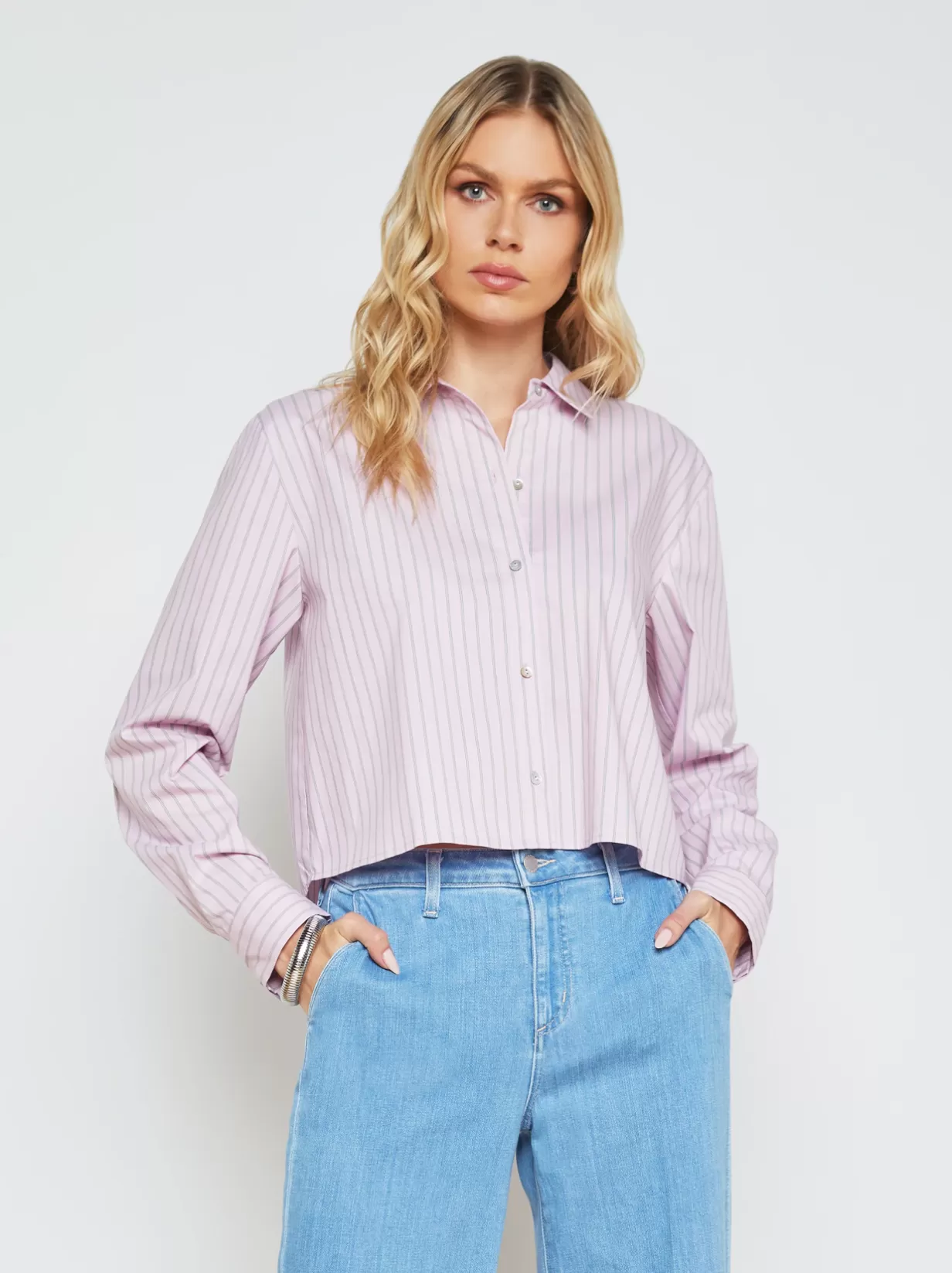 Cosette Crop Hi Low Shirt