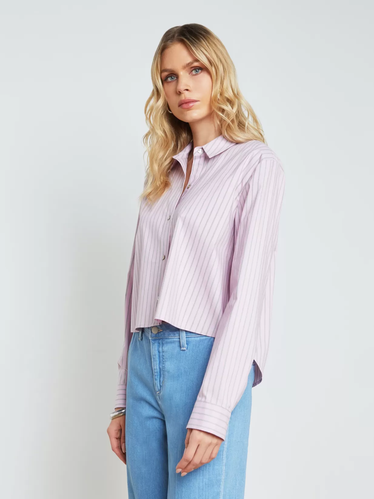 Cosette Crop Hi Low Shirt