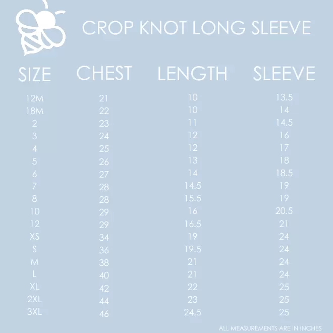 Crop Knot Long Sleeve - French Blue