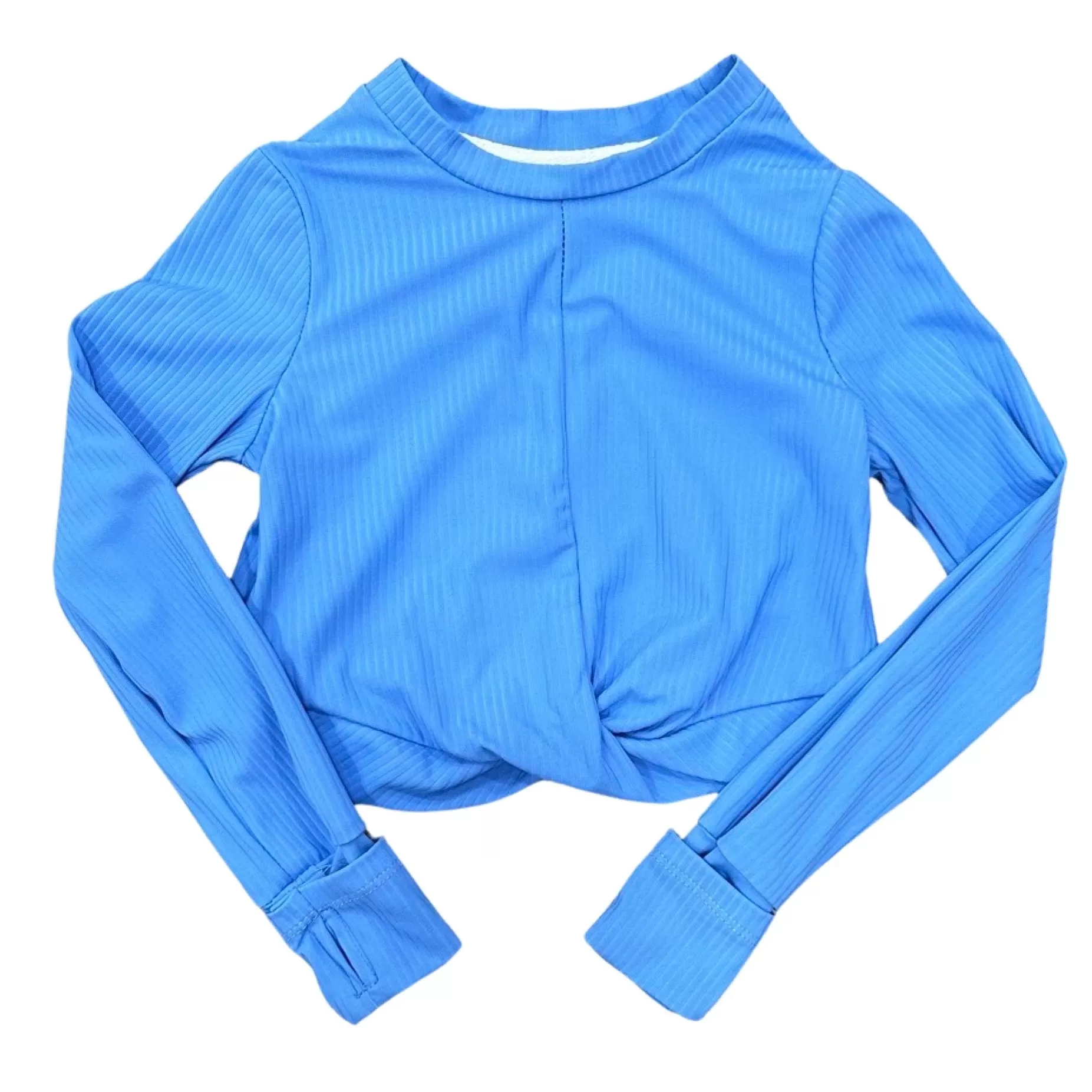 Crop Knot Long Sleeve - French Blue