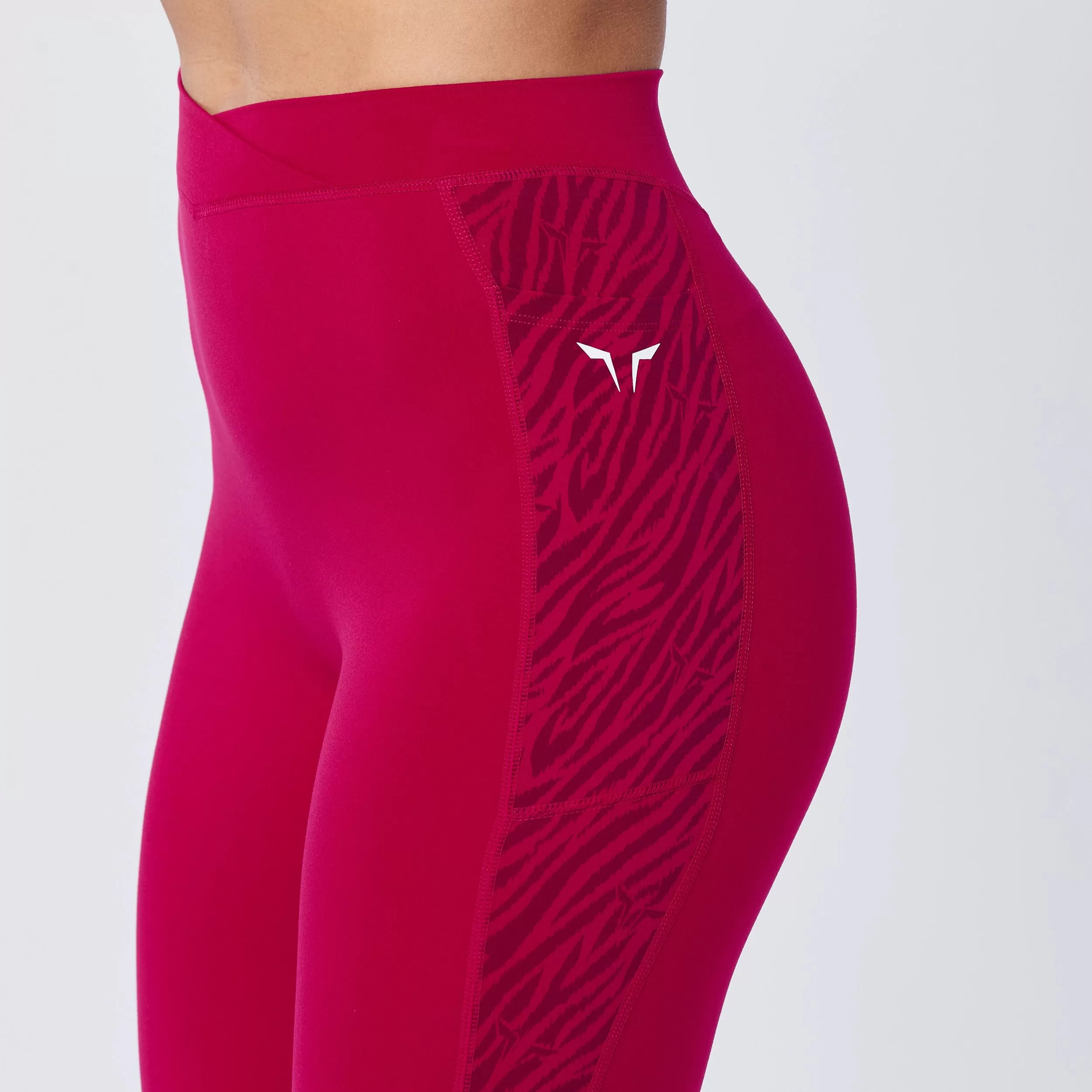 Crossover Leggings 27" - Cerise