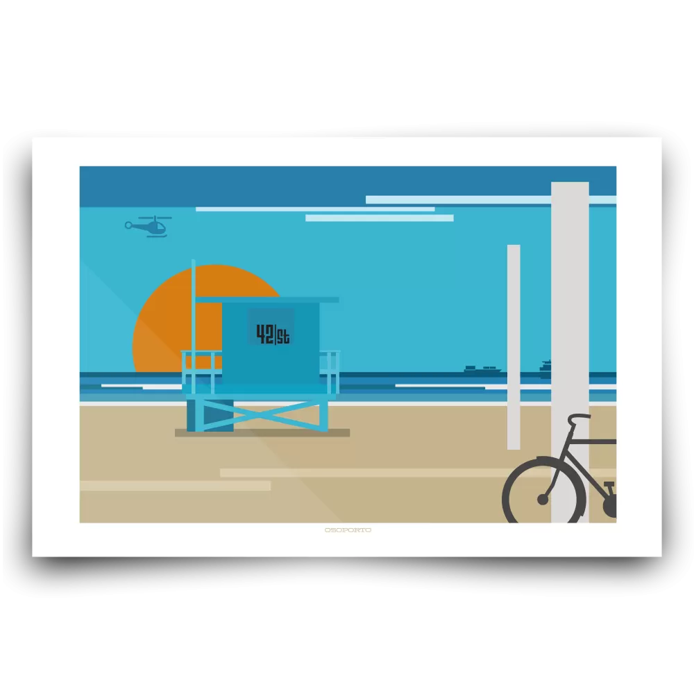 Custom Lifeguard Tower Graphic Print