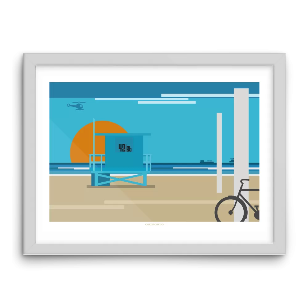 Custom Lifeguard Tower Graphic Print