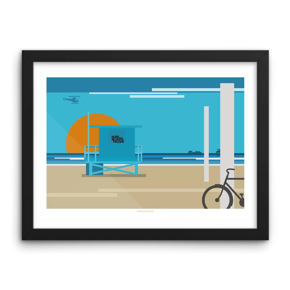 Custom Lifeguard Tower Graphic Print