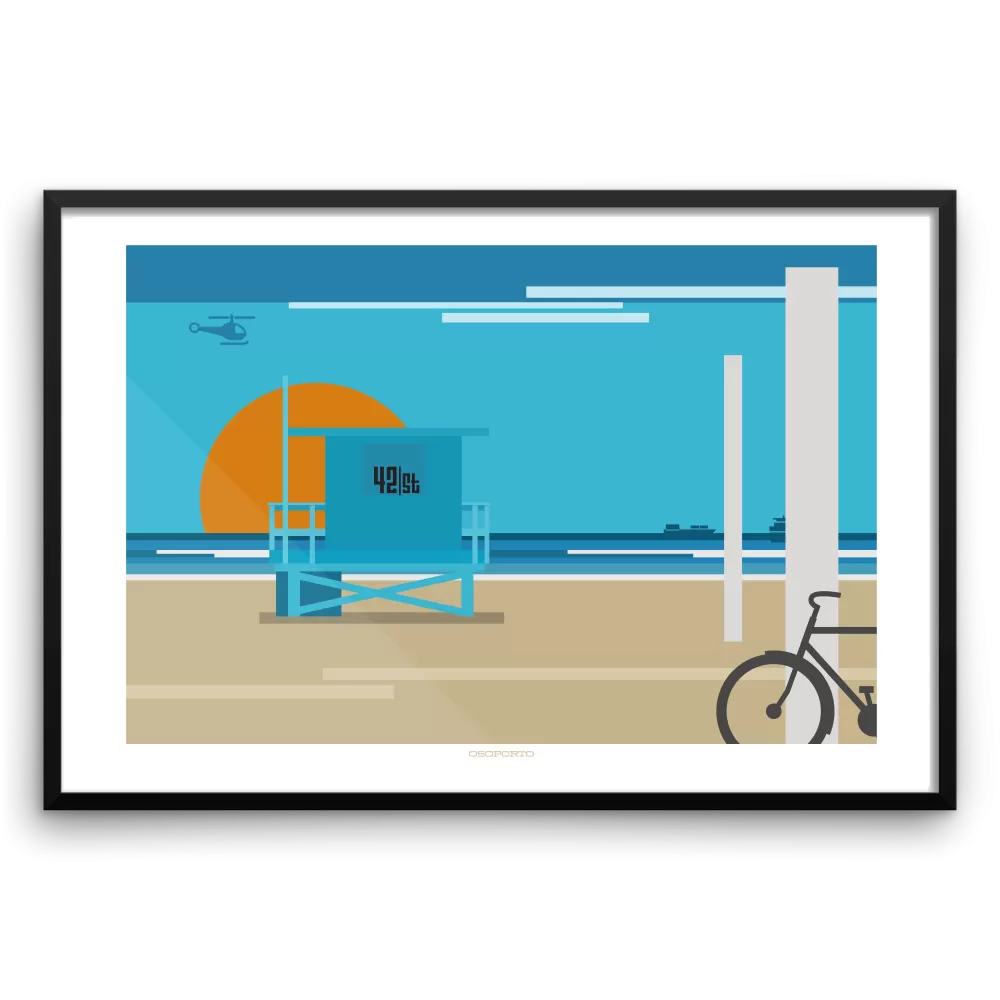 Custom Lifeguard Tower Graphic Print