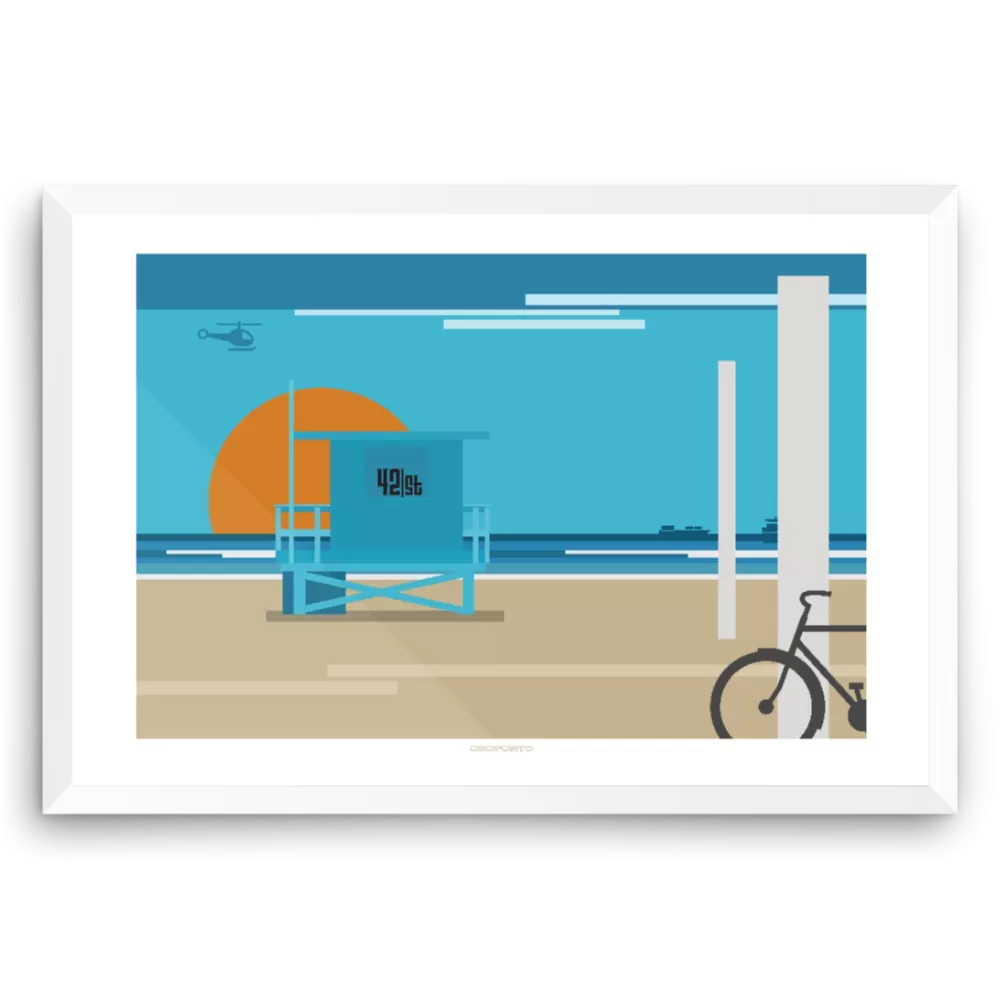 Custom Lifeguard Tower Graphic Print