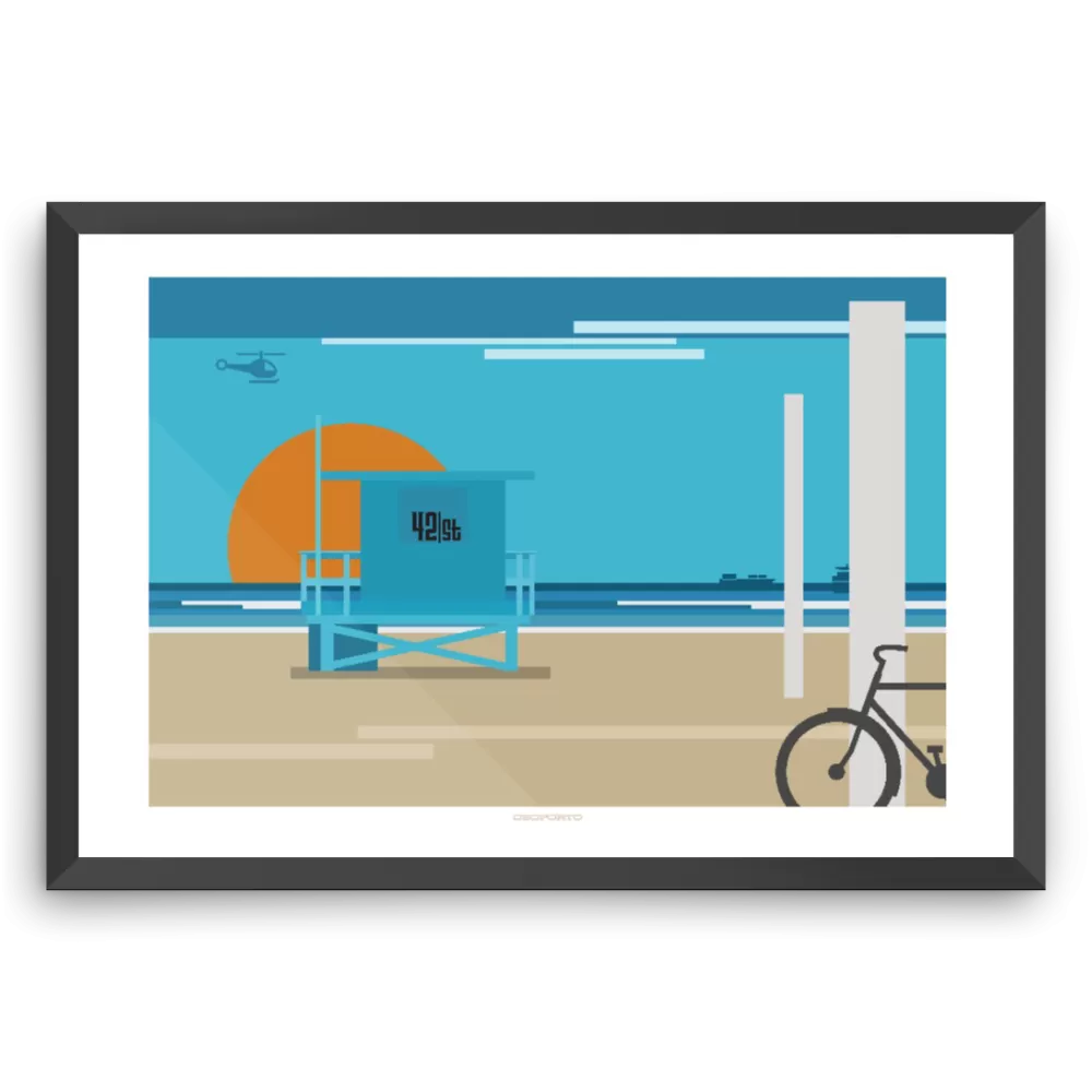 Custom Lifeguard Tower Graphic Print