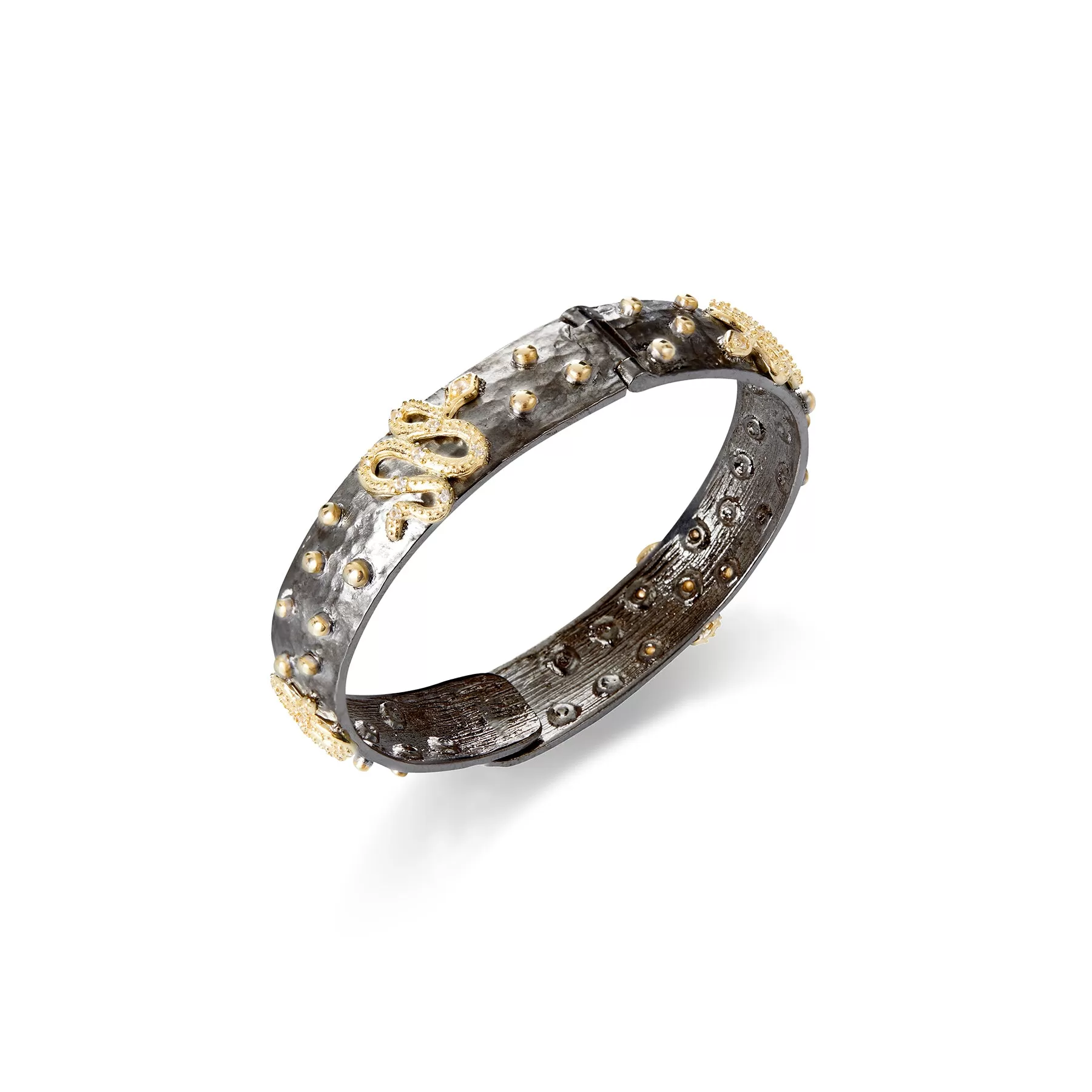 DANNI SERPENT STUDDED BANGLE BRACELET