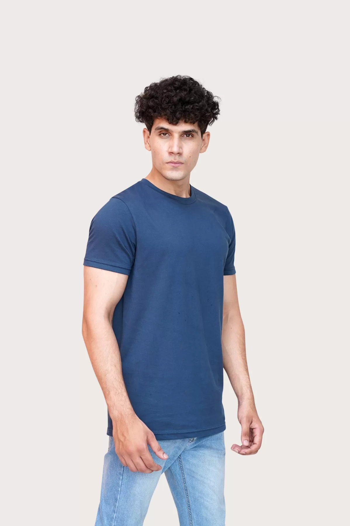 Dark Blue Basic T-shirt