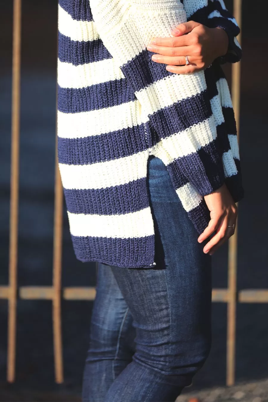 Dawson Striped Drawstring Sweater