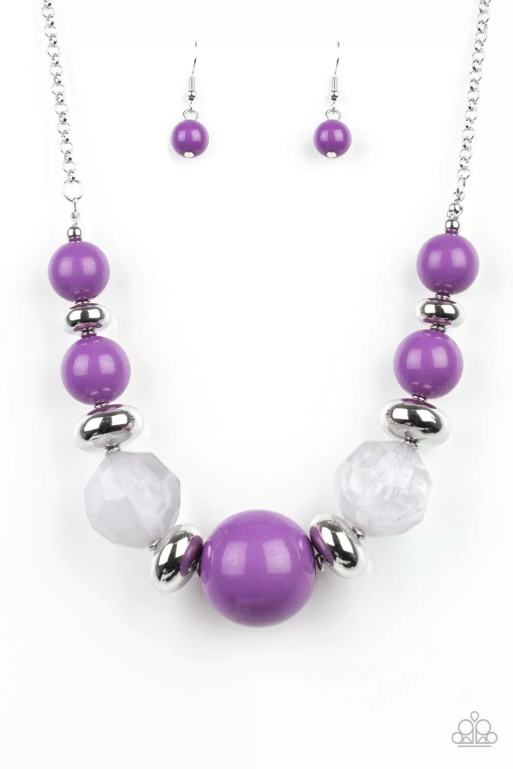 Daytime Drama Purple Necklace - Paparazzi Accessories