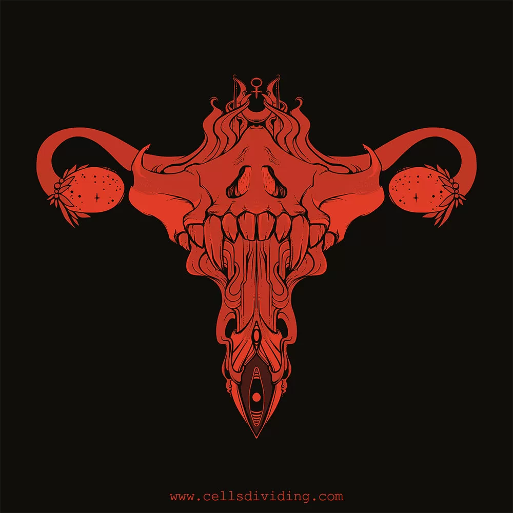 Death Metal Uterus, Women’s Crop Top