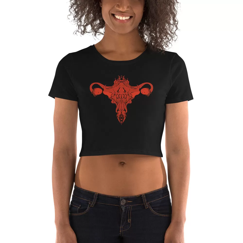 Death Metal Uterus, Women’s Crop Top