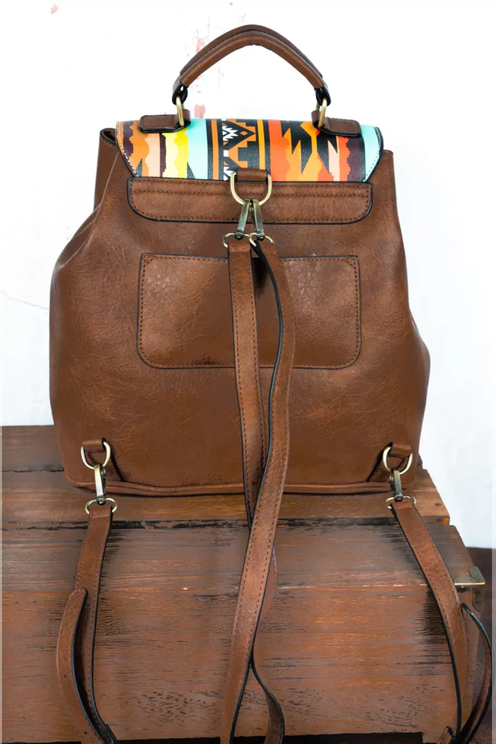 Dessert Tribal Aztec Satchel Backpack