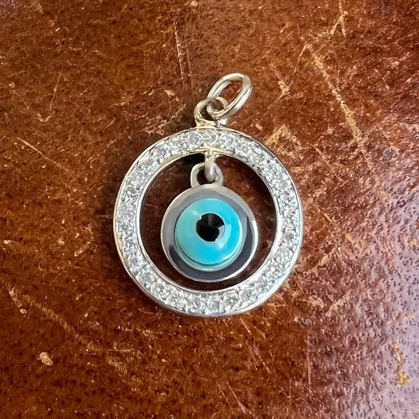 Diamond Evil Eye Pendant