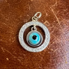 Diamond Evil Eye Pendant