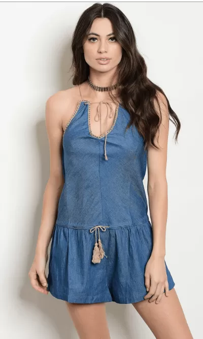 DIXIE’S DENIM DREAM ROMPER