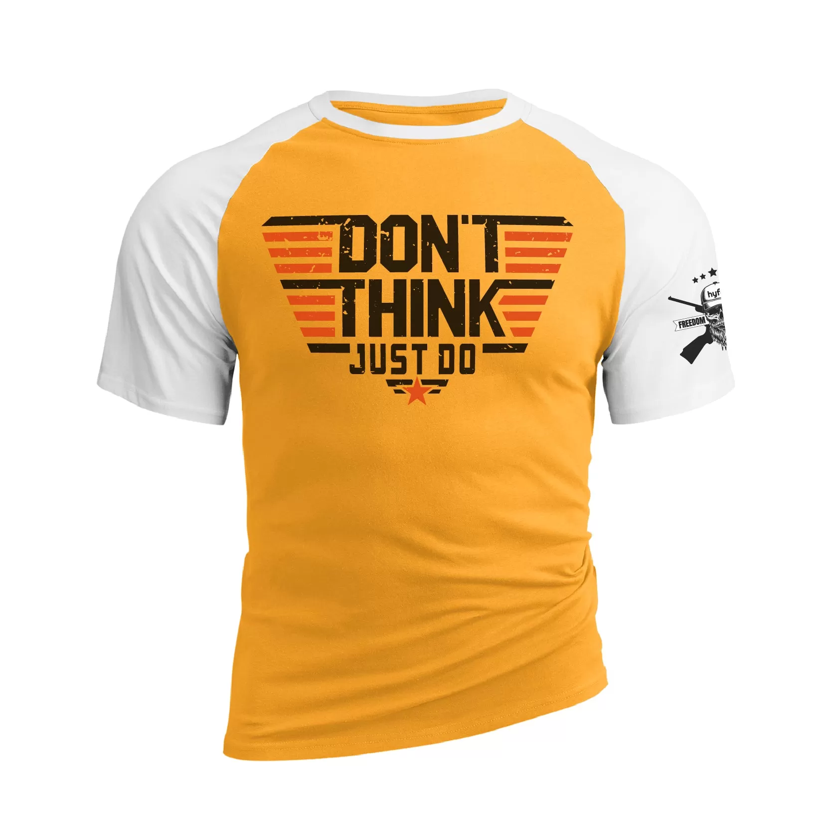 DON'T THINK JUST DO RAGLAN GRAPHIC TEE