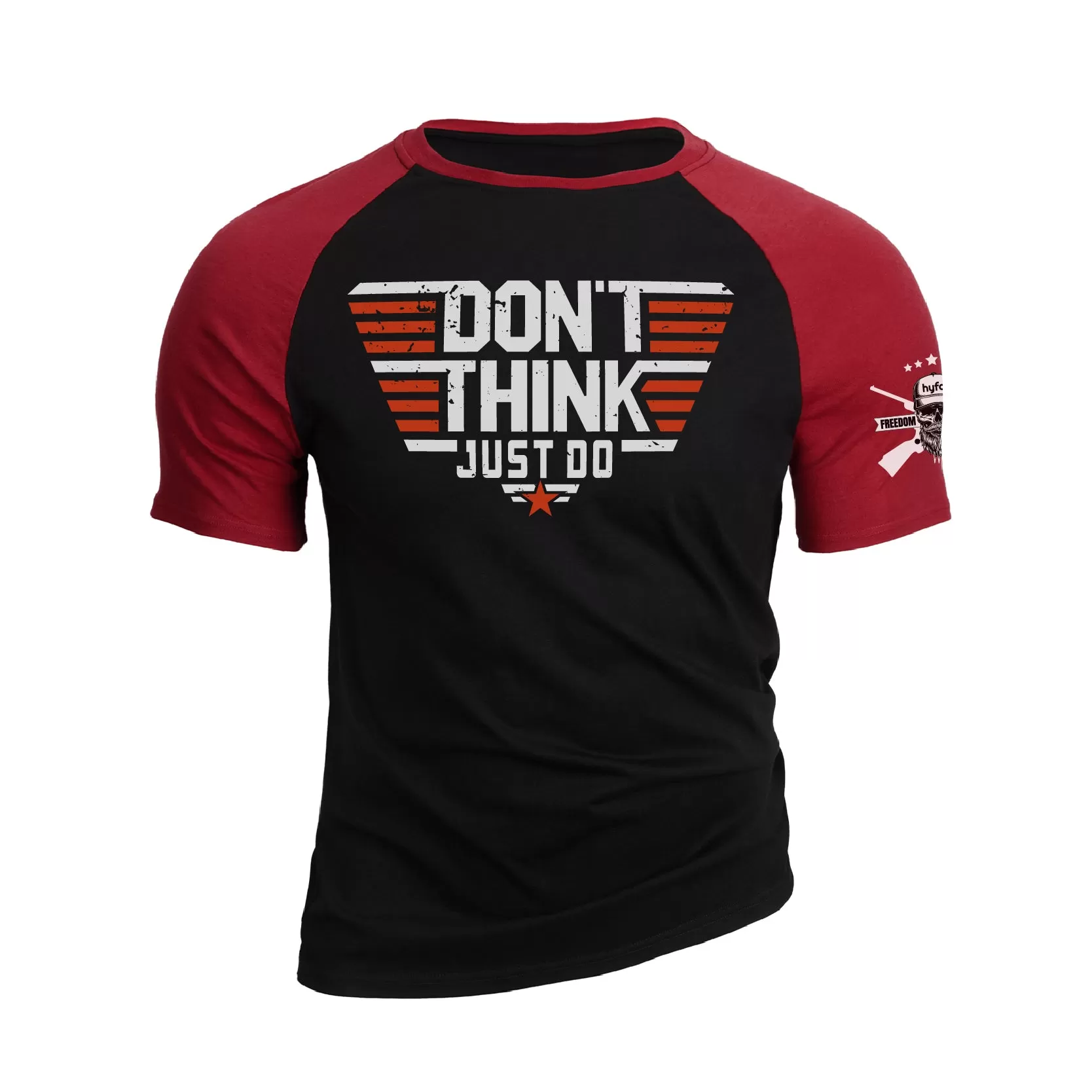 DON'T THINK JUST DO RAGLAN GRAPHIC TEE