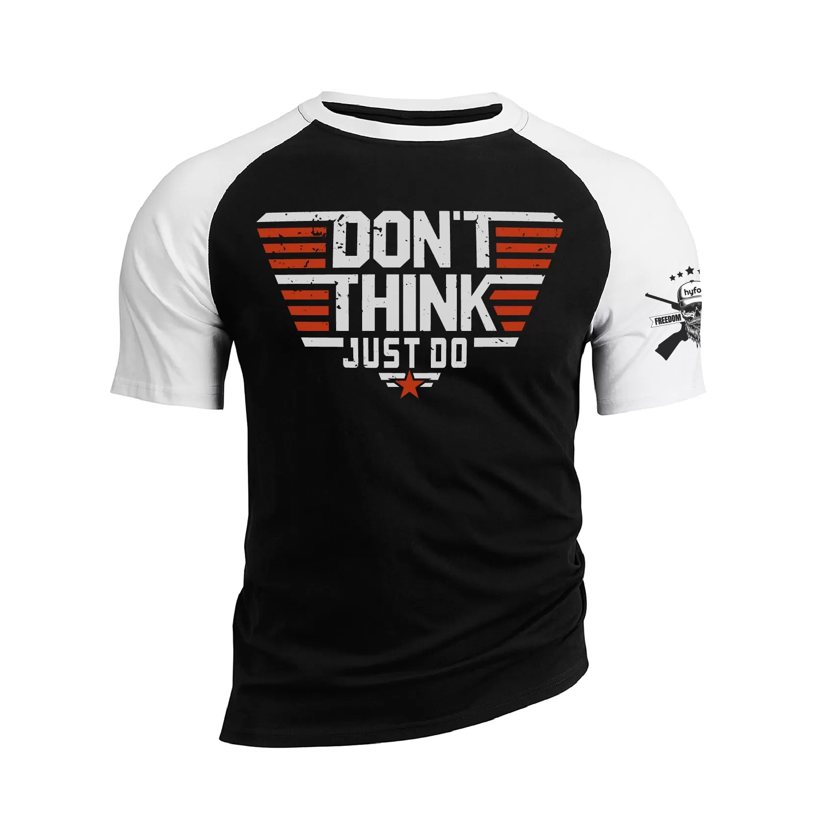 DON'T THINK JUST DO RAGLAN GRAPHIC TEE