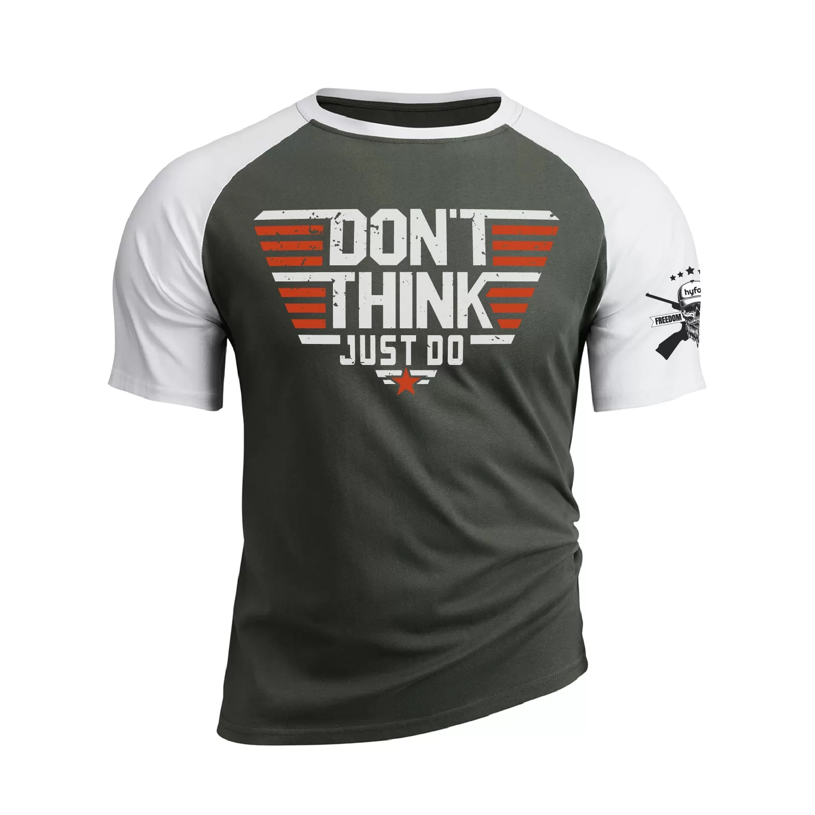 DON'T THINK JUST DO RAGLAN GRAPHIC TEE