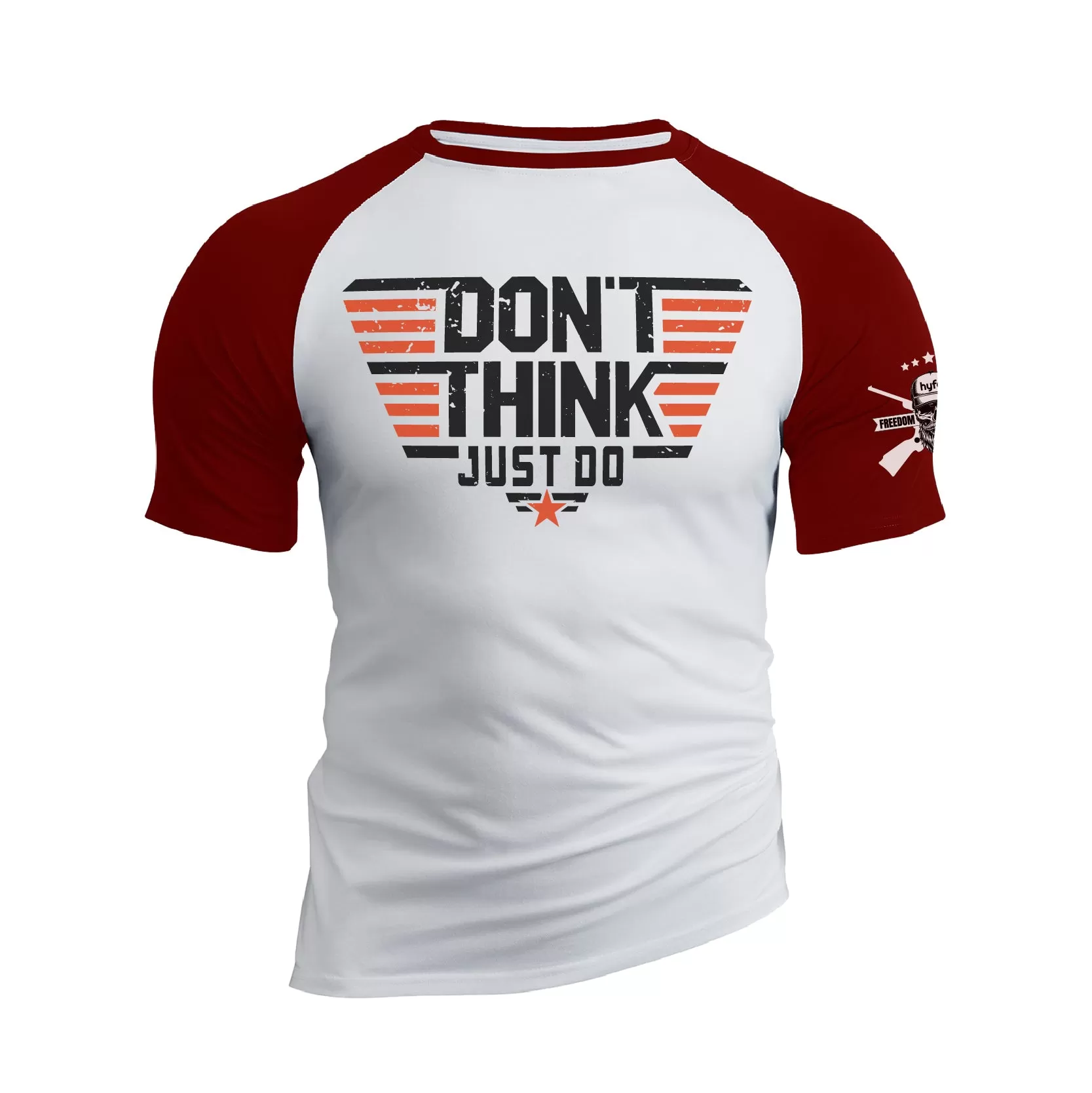 DON'T THINK JUST DO RAGLAN GRAPHIC TEE