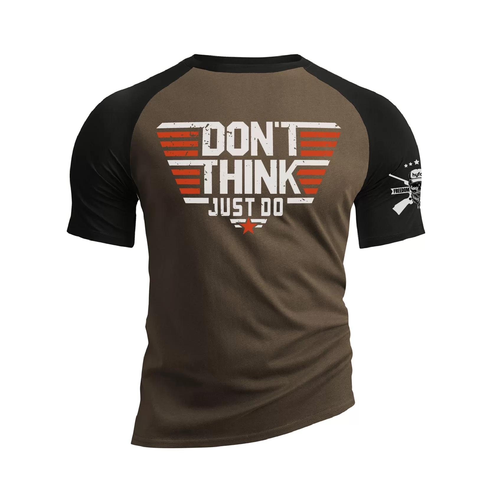 DON'T THINK JUST DO RAGLAN GRAPHIC TEE