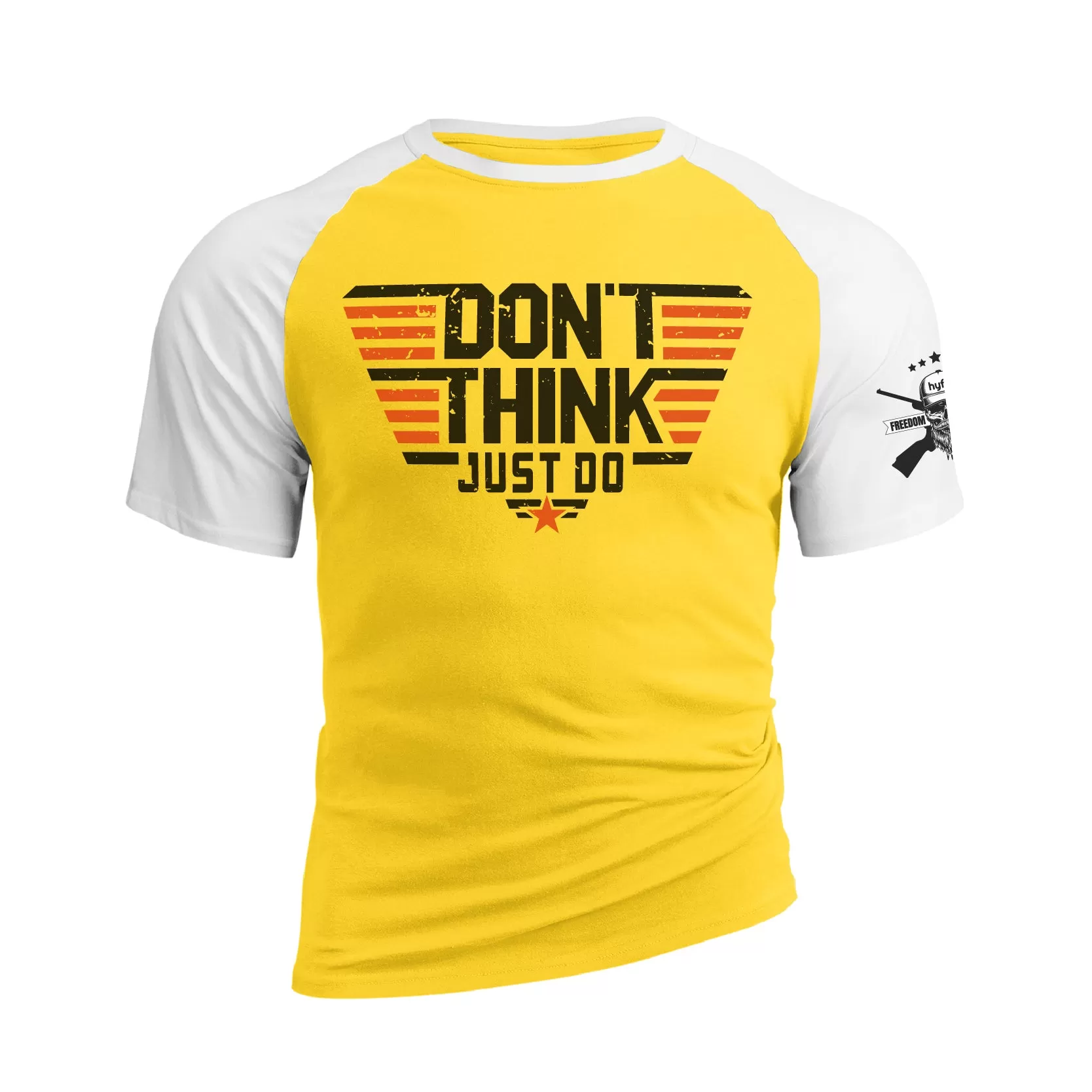 DON'T THINK JUST DO RAGLAN GRAPHIC TEE