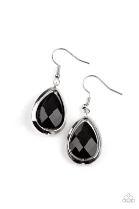 Drop-Dead Duchess Black Earrings - Paparazzi Accessories