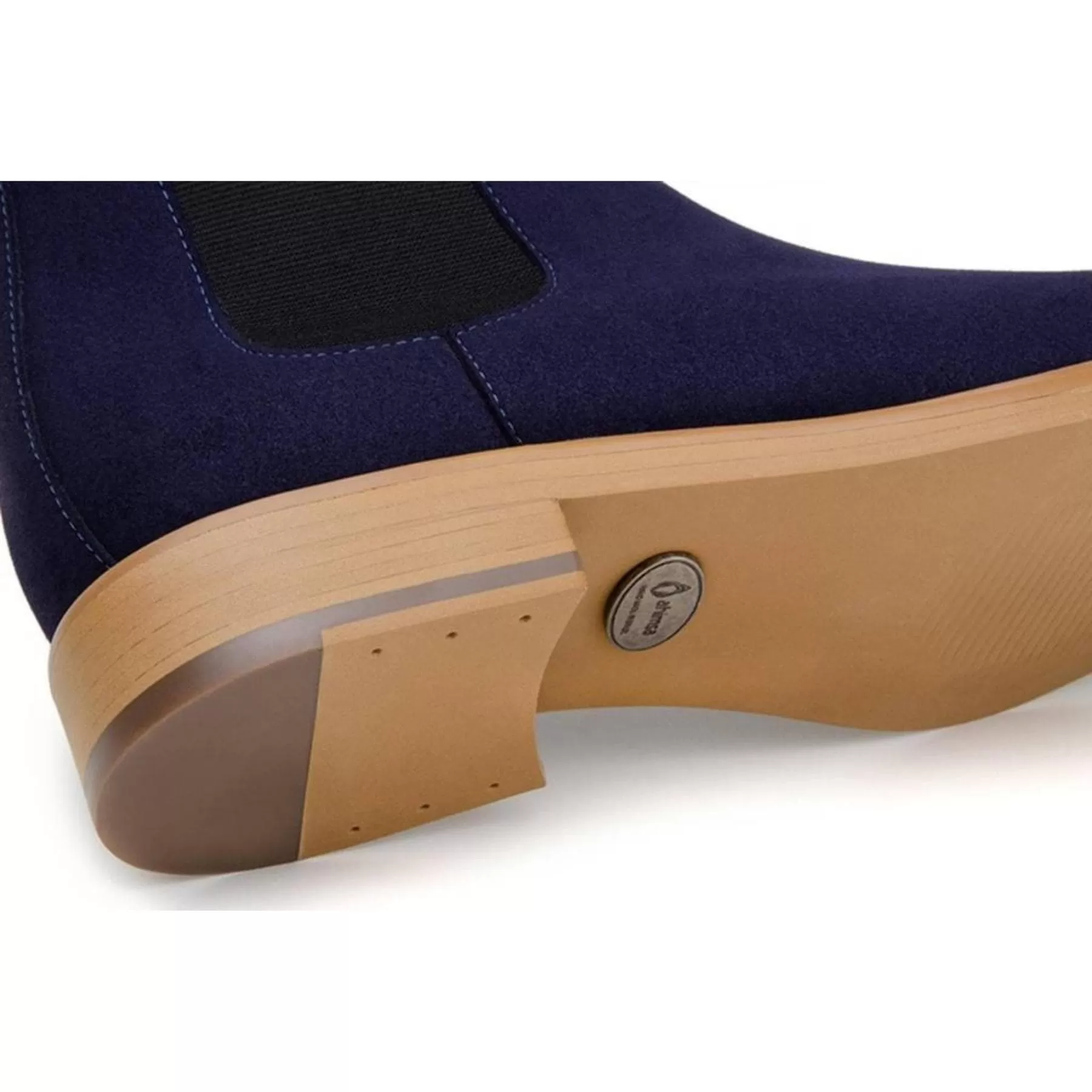 'Dylan' Unisex Chelsea Vegan Suede Boots by Ahimsa -  Navy