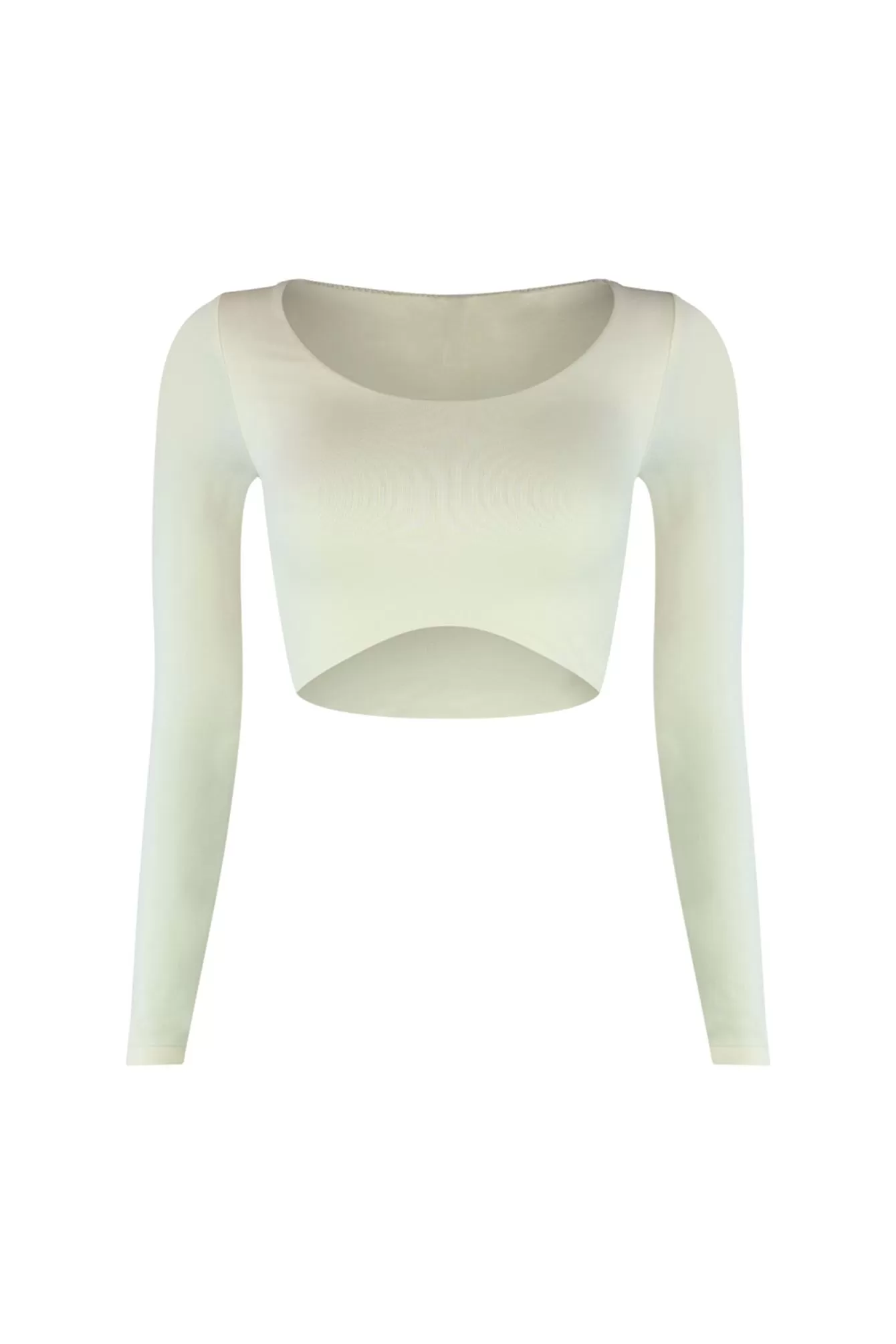 Essential Long Sleeve Basic Crop Top