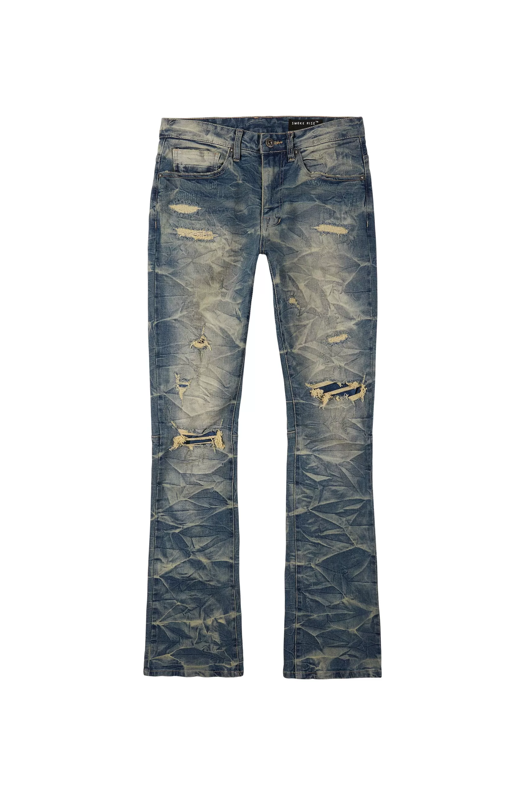 Essential Stacked Denim Jeans - Hunter Blue