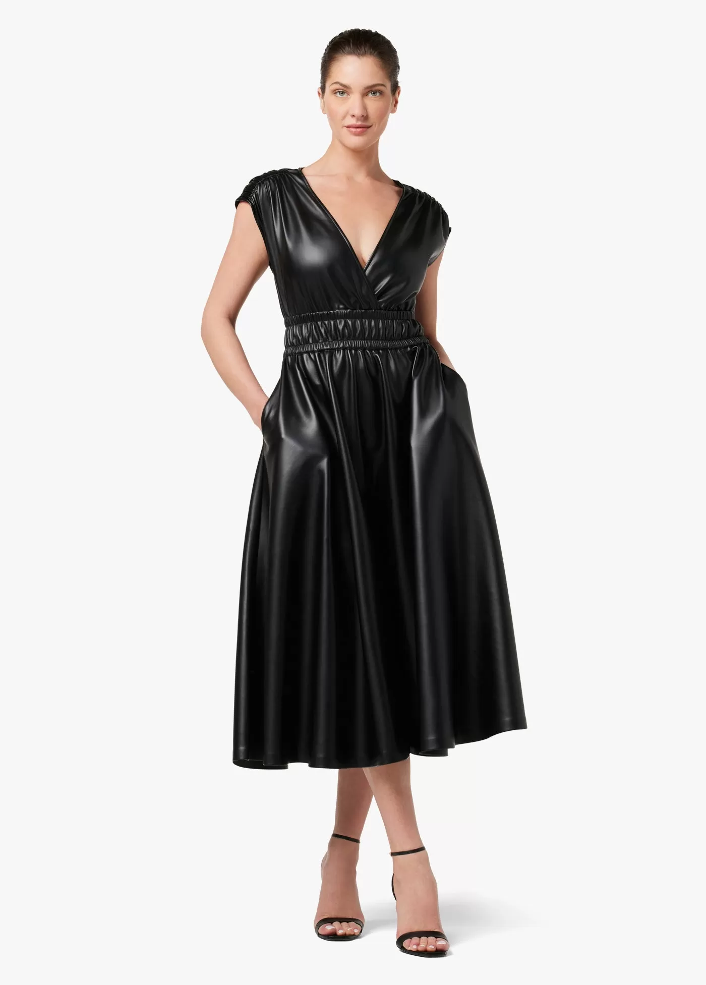 FELICITY VEGAN LEATHER DRESS