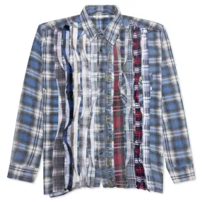 Flannel Shirt Ribbon Reflection Shirt - Assorted