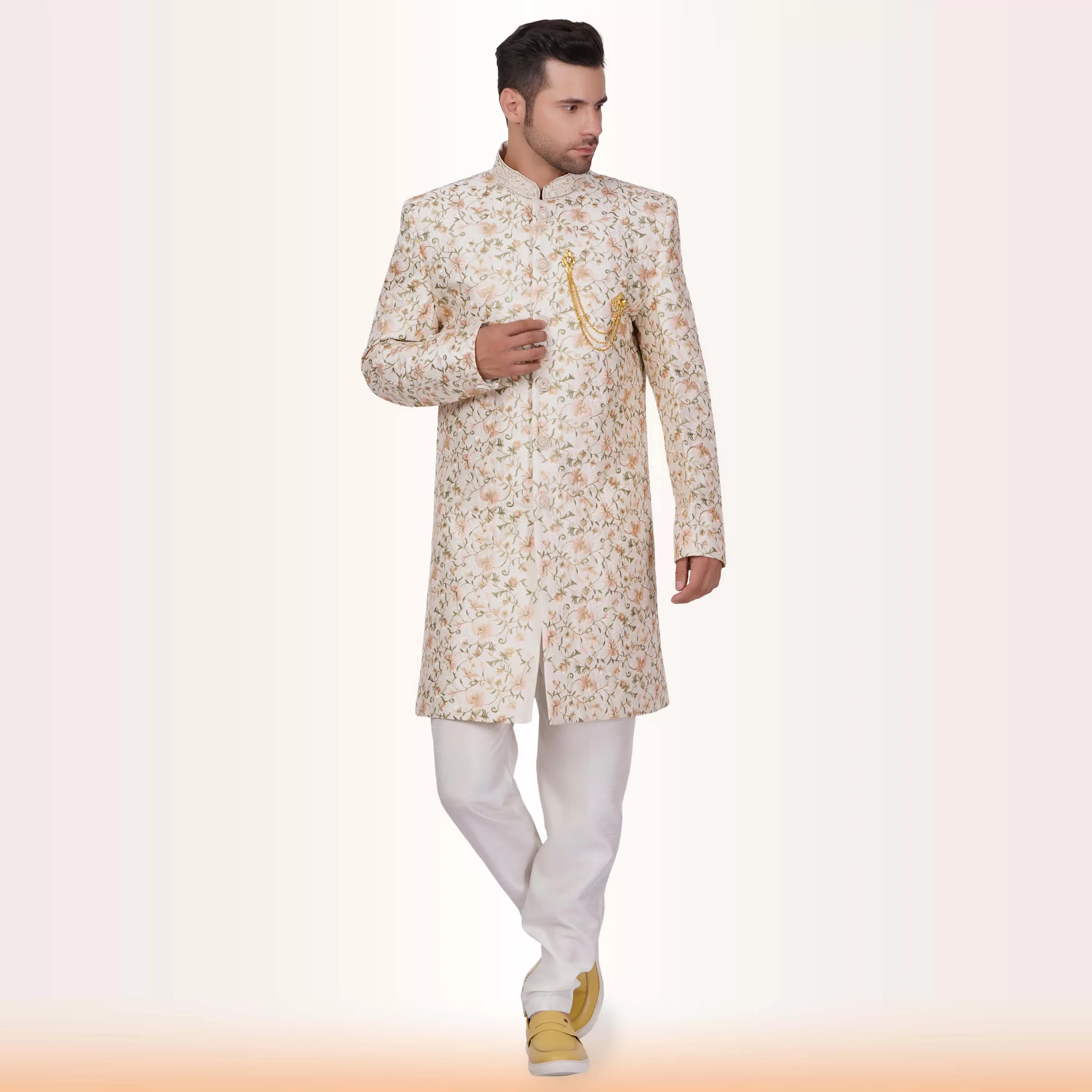 Fleur De Lis Sherwani for Men