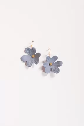 Flower Earrings in Flint