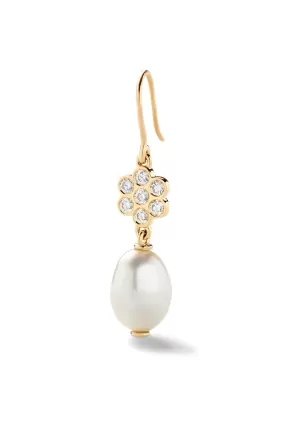 Flower Power Pearl Drop Earring