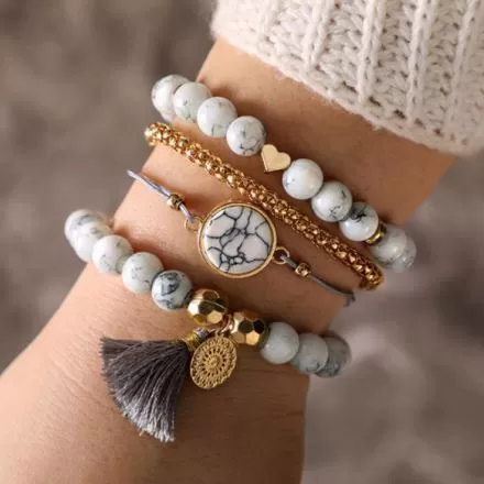 Four Piece Bracelet Set